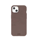 Coque iPhone 13 marron chocolat