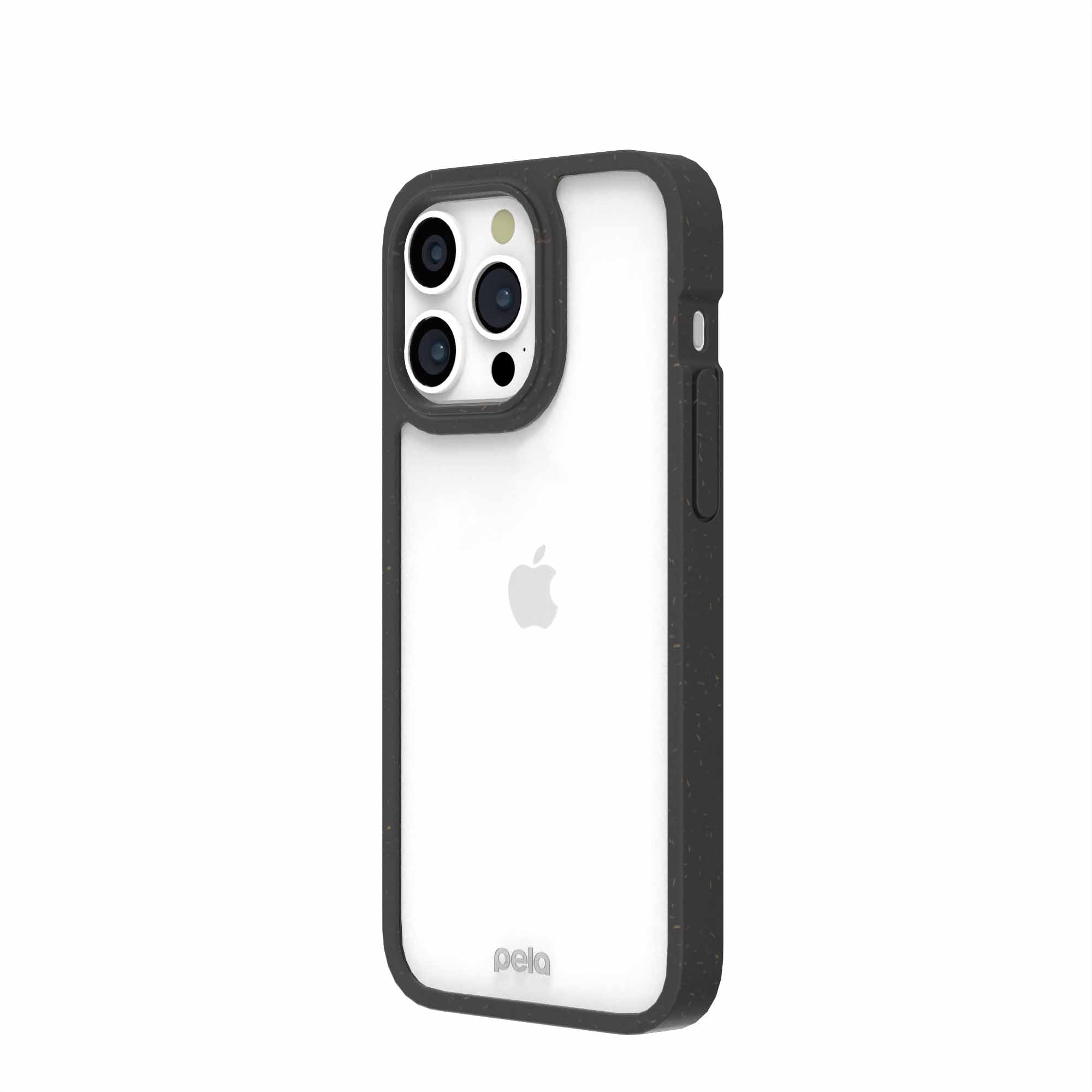 Clear iPhone 15 Pro Max Case with Black Ridge – Pela Case