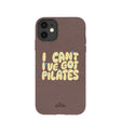 Chocolate Brown Ive got Pilates iPhone 11 Case