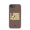 Chocolate Brown Ive got Pilates iPhone 6/6s/7/8/SE Case