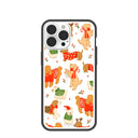 Clear Jolly Doggos iPhone 13 Pro Max Case With Black Ridge