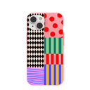 Coque iPhone 14 rose bonbon aux couleurs chatoyantes