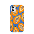 Coque iPhone 16 Plus « Papayas juteuses » bleu électrique