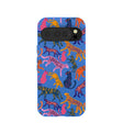 Coque Chat de la jungle bleu électrique pour Google Pixel 10/10 Pro