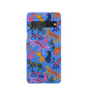 Electric Blue Jungle Cat Google Pixel 7 Case