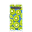 Electric Blue Kiwi Slices Google Pixel 6a Case