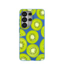 Coque Samsung Galaxy S26 Ultra motif tranches de kiwi bleu électrique
