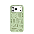 Coque tricotée vert sauge Nook pour iPhone 17 Pro Max