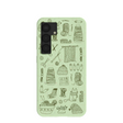 Coque tricotée vert sauge pour Samsung Galaxy S25