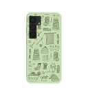 Coque tricotée vert sauge pour Samsung Galaxy S25