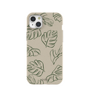 Coque pour iPhone 15 Plus London Fog Leaf Lines