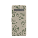 Coque Google Pixel 7a motif feuilles et brouillard londonien