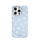 Coque bleu poudre Let it Snow pour iPhone 16 Pro