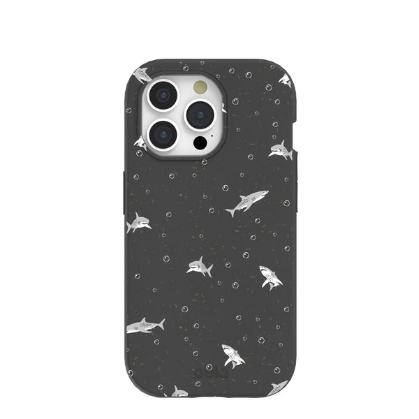 Black Lil Sharks iPhone 15 Pro Case – Pela Case