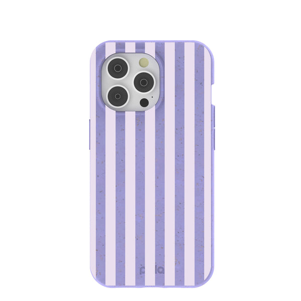 Lavender Lilac Stripes iPhone 14 Pro Case – Pela Case