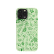 Coque d'entomologie linéaire vert sauge pour iPhone 13 Pro Max