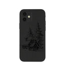Coque noire Lone Cabin pour iPhone 12/iPhone 12 Pro