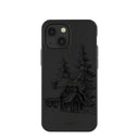 Black Lone Cabin iPhone 13 Mini Case
