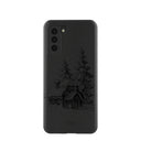 Coque noire Lone Cabin pour Samsung Galaxy S21