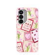 Coque Samsung Galaxy S26 rose bonbon avec lettres d'amour