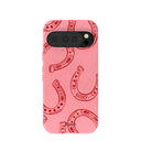 Coque rose bonbon à motif fer à cheval porte-bonheur pour Google Pixel 10/10 Pro