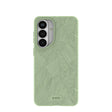 Coque Samsung Galaxy S26+ (Plus) motif feuilles luxuriantes vert sauge