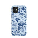Powder Blue Marine Life iPhone 12 Mini Case