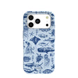 Coque iPhone 17 Pro Bleu Poudre Vie Marine