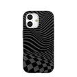 Black Melted Checkers iPhone 17 Case