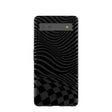 Coque Google Pixel 6a à motif damier noir fondu