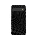 Coque Google Pixel 6 à damier noir fondu