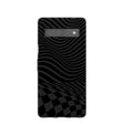 Black Melted Checkers Google Pixel 7a Case