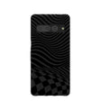 Black Melted Checkers Google Pixel 7 Pro Case