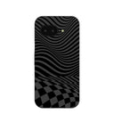 Coque Google Pixel 9a à motif damier noir fondu