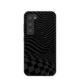 Coque Samsung Galaxy S23 à motif damier noir fondu