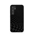 Coque Samsung Galaxy S24 à motif damier noir fondu