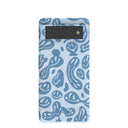 Powder Blue Melting Faces Google Pixel 6 Case
