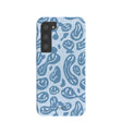 Powder Blue Melting Faces Samsung Galaxy S23 Case