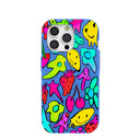 Electric Blue Melty Mood iPhone 15 Pro Case