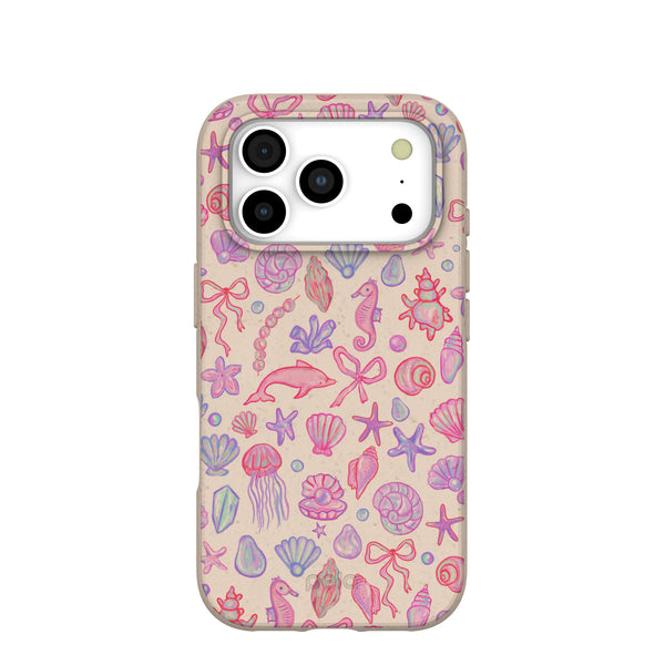 iPhone 17 Pro | Seashell Mermaid Dreams Case Compostable iPhone 17 Pro | Seashell Mermaid Dreams Case Compostable