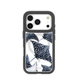Coque transparente Midnight Rays pour iPhone 17 Pro avec Noir Ridge (MagSafe inclus)