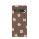 Chocolate Brown Mini Toast Google Pixel 7 Case