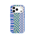 Electric Blue Mixed Up iPhone 17 Pro Case