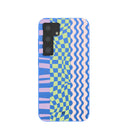 Electric Blue Mixed Up Samsung Galaxy S24 Case