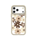 Coque transparente pour iPhone 17 Pro Max, motif coquelicot moka et London Fog Ridge (MagSafe inclus)