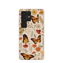 Seashell Monarch Butterfly Samsung Galaxy S25 Ultra Case