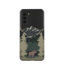 Coque Samsung Galaxy S21 Motif Moose Mountain Noir
