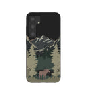 Coque Samsung Galaxy S24 Motif Moose Mountain Noir