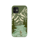 Coque iPhone 12 Mini « Pêche matinale au sol forestier »
