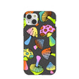 Coque iPhone 14 Plus Black Mushroom Party
